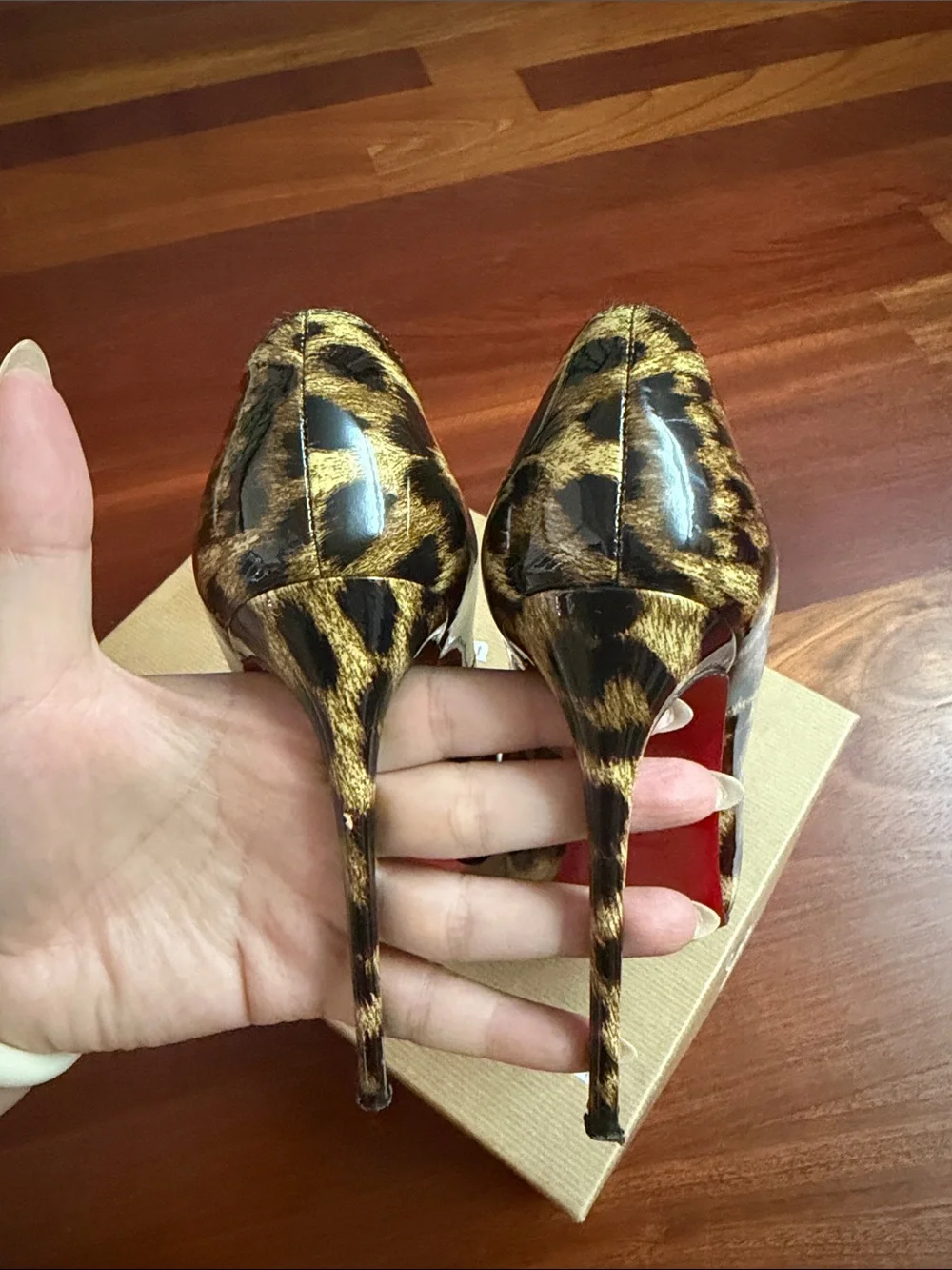 Christian Louboutin Leopard Prive 120 Patent